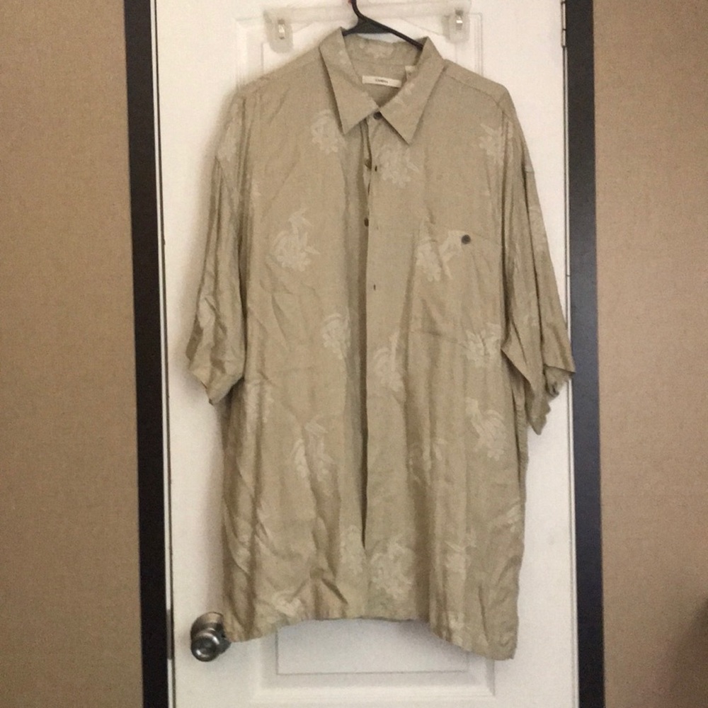 Plant button down shirt